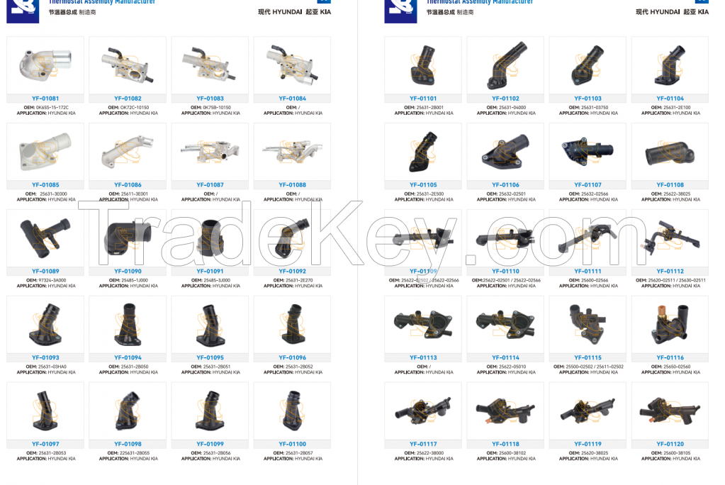 thermostat housing, thermostat assembly