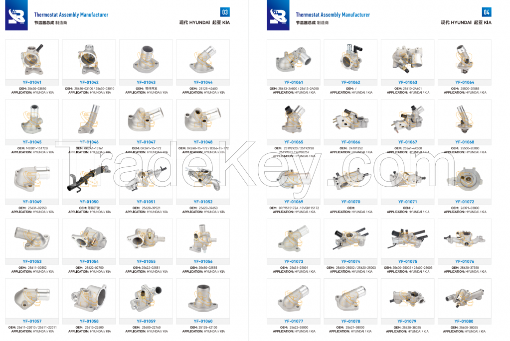 thermostat housing, thermostat assembly