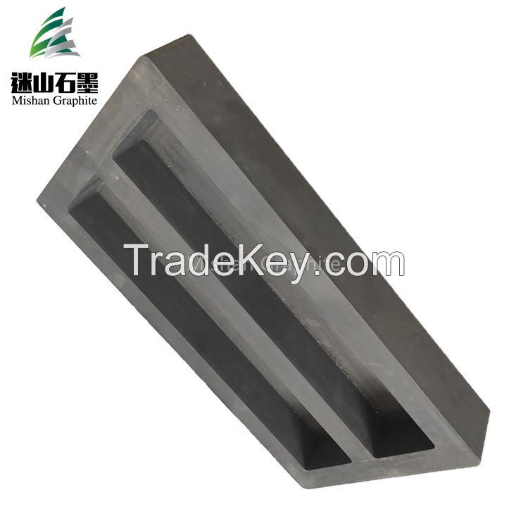 High density carbon graphite molds for gold melting