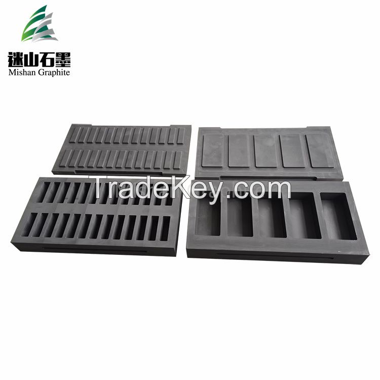 High density carbon graphite molds for gold melting