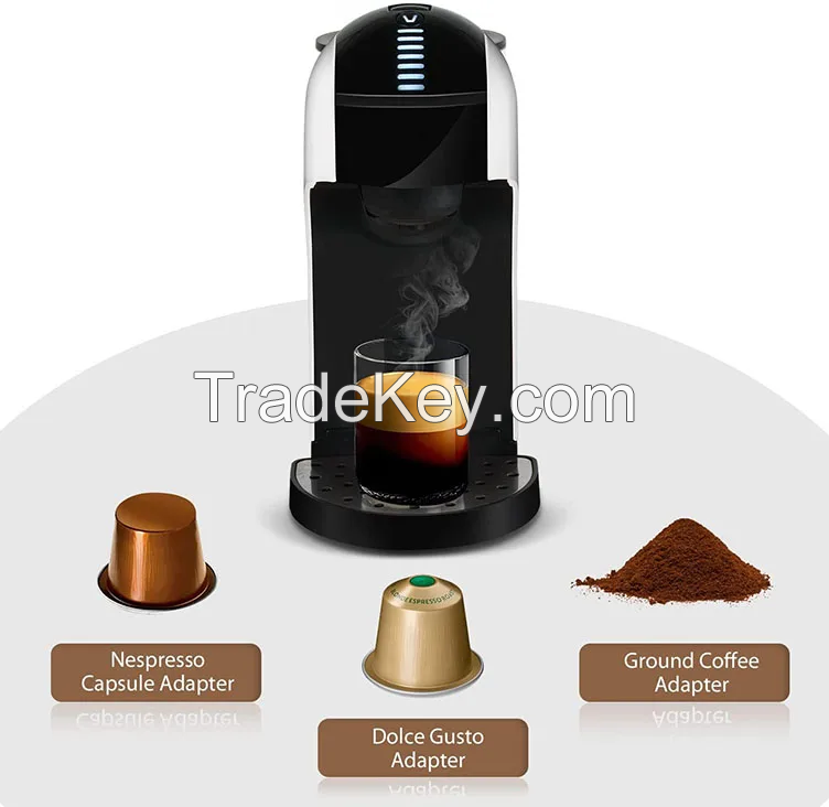 5 in 1 New Stainless Steel Coffee Machines Fully Automatic Coffee Maker Italian Electric Portable Espresso