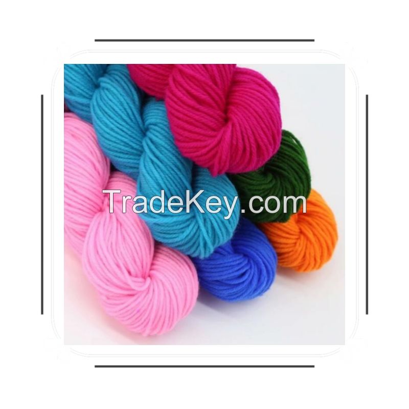 Supply 2 strands 100% acrylic yarn 10S skein yarn 10S/2 acrylic yarn for Doll hand knitting