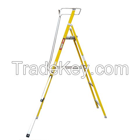 Fiberglass Platform Ladder With Support