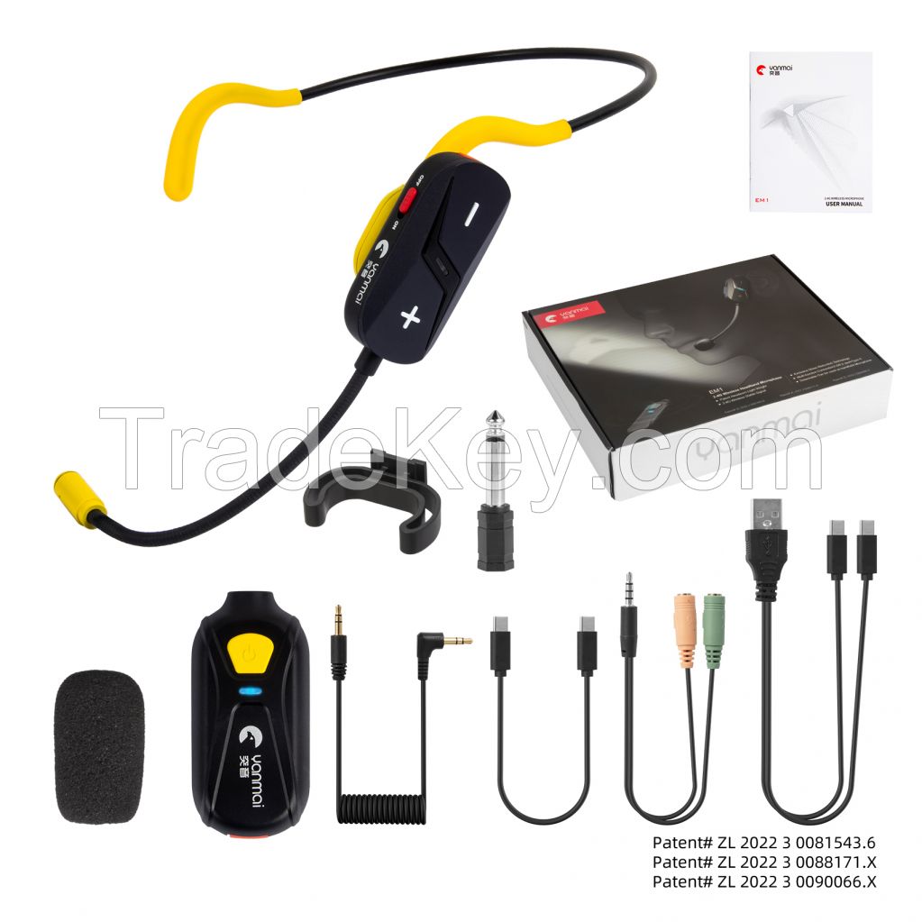 Yanmai UHF Wireless Mic Headset and Handheld 2 in1 160 ft Range for Voice Amplifier