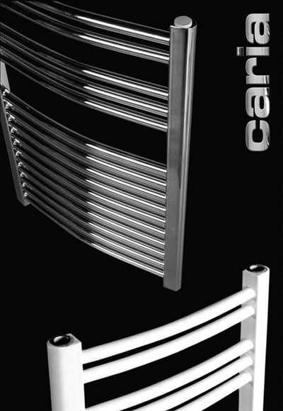 Caria White & Chrome Towel Radiators