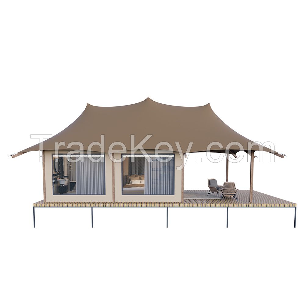 Outdoor Tent Safari Lodge Canvas Glamping Luxury Tent - TONA