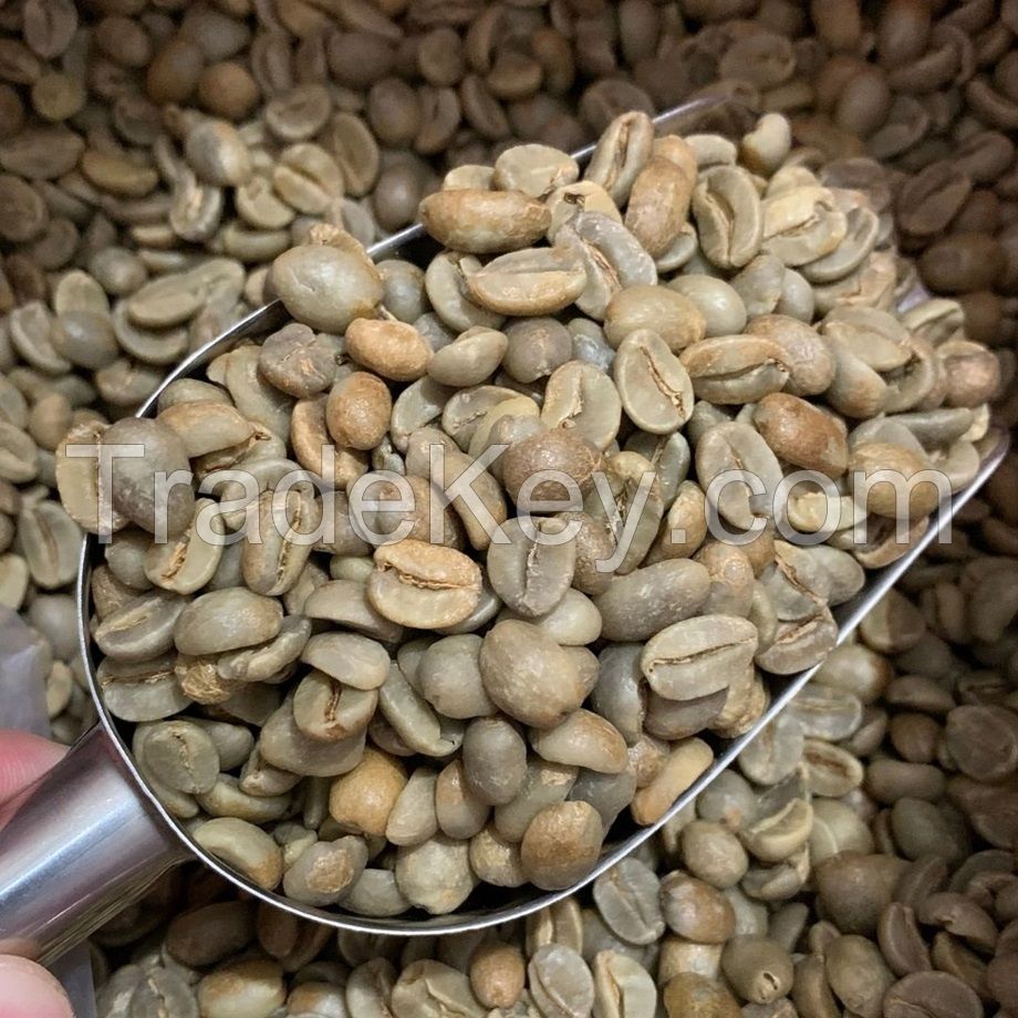 Organic 100% Robusta Green Arabicabeans, Grade AA+A, 1 Kg. ( USDA/EU Approval)