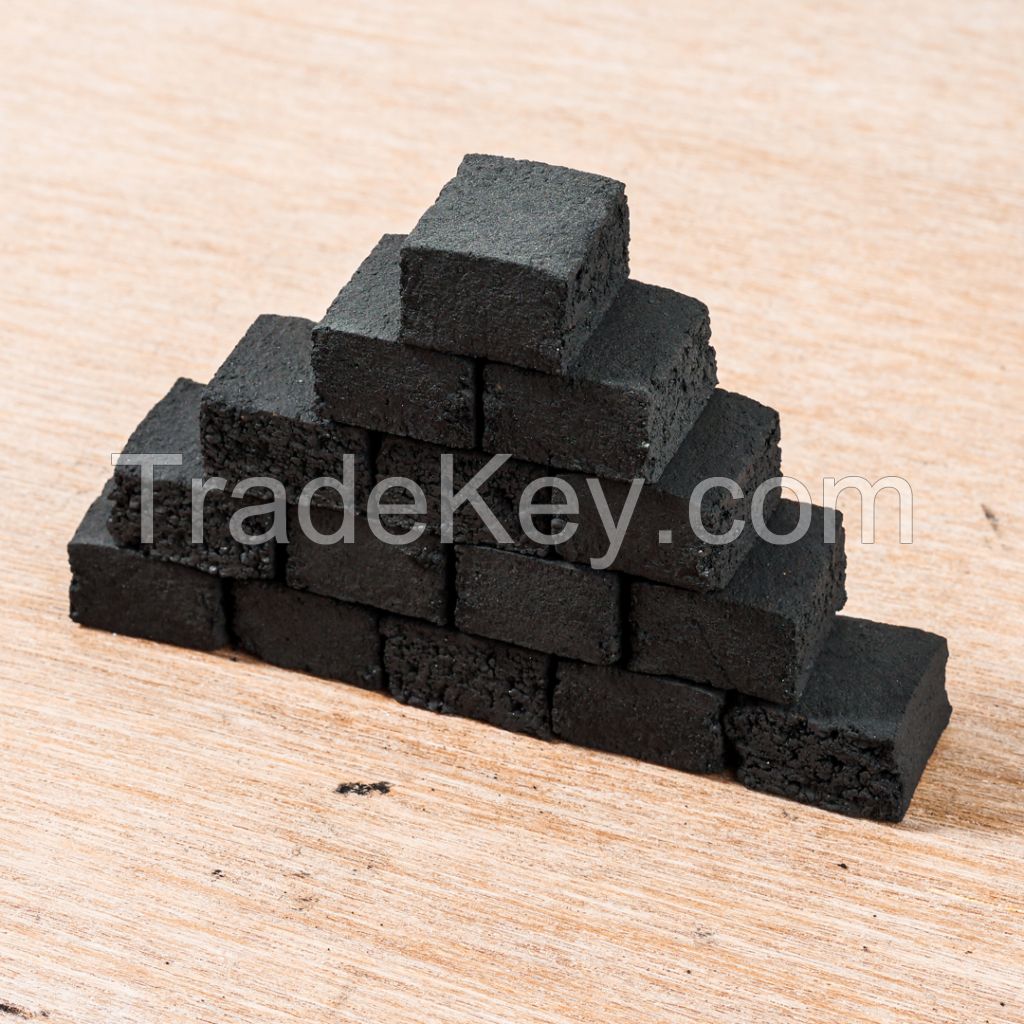 Coconut charcoal briquettes for shisha/hookah
