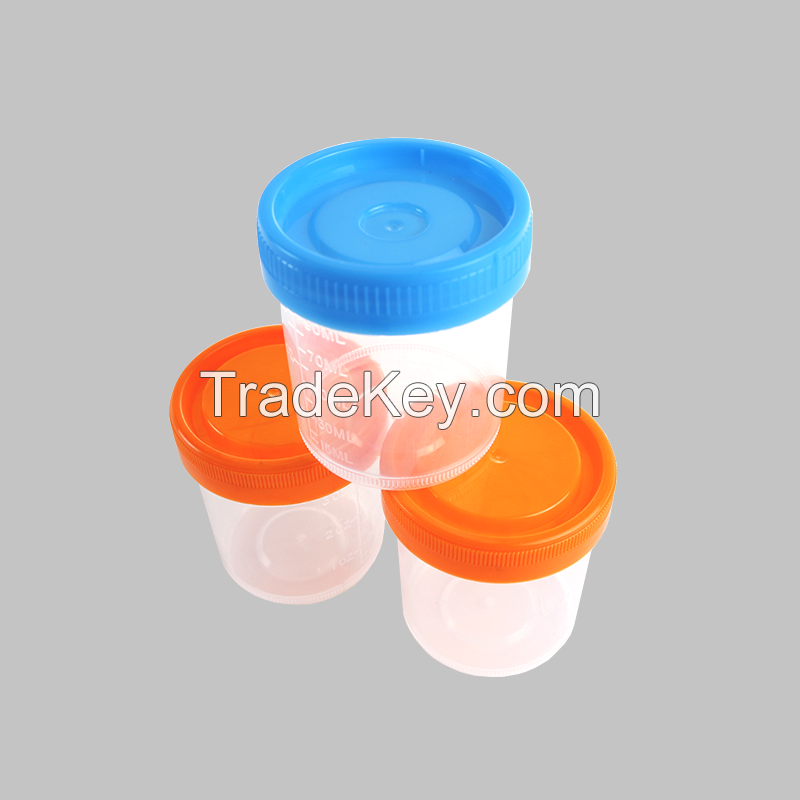 100ml 120ml specimen container urinal cup disposable sterile specimen cups