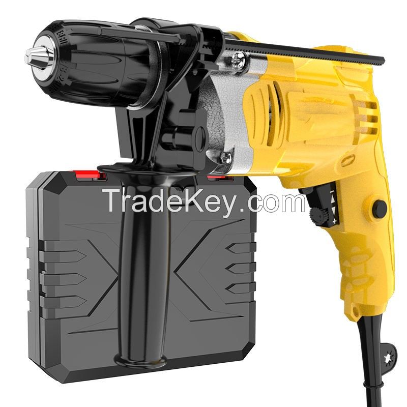 Portable 500W 10mm Impact Drill Machine 220V/127V Variable Speed Concrete Steel Wood Drilling Cheap Electric Power Hand Drill