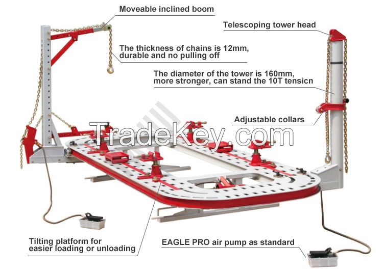 car frame pulling machine