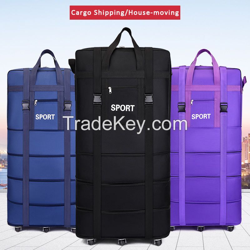 folding storage bags with wheels luggage travel bags