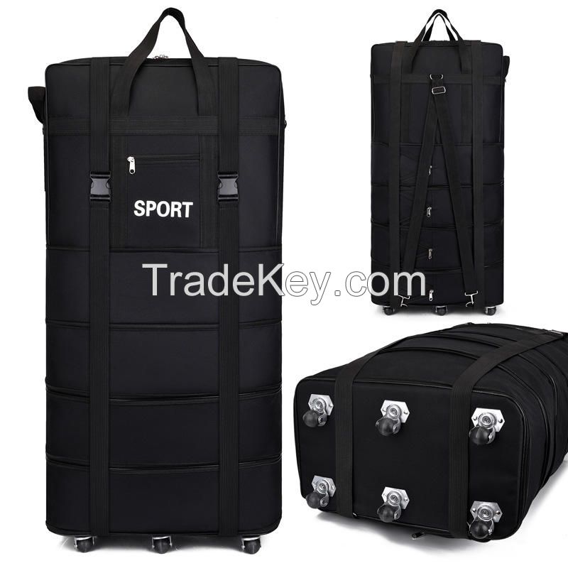 folding storage bags with wheels luggage travel bags