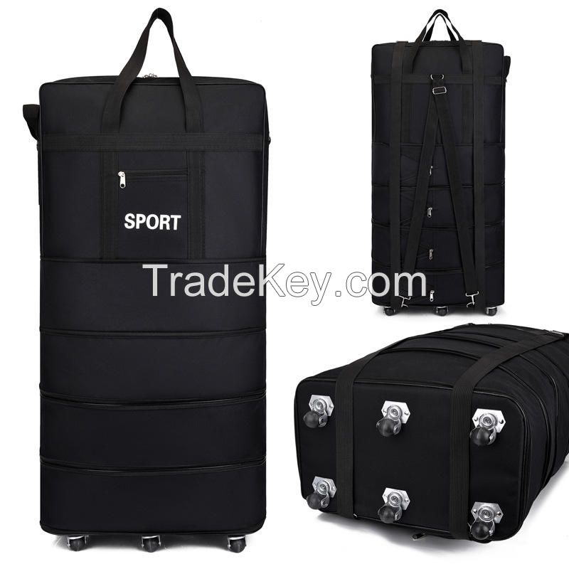 folding storage bags with wheels luggage travel bags