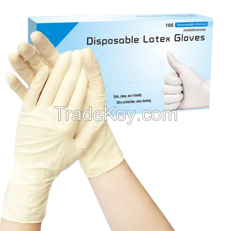 Medical Examination Latex sterile surgical Gloves Manufacturers