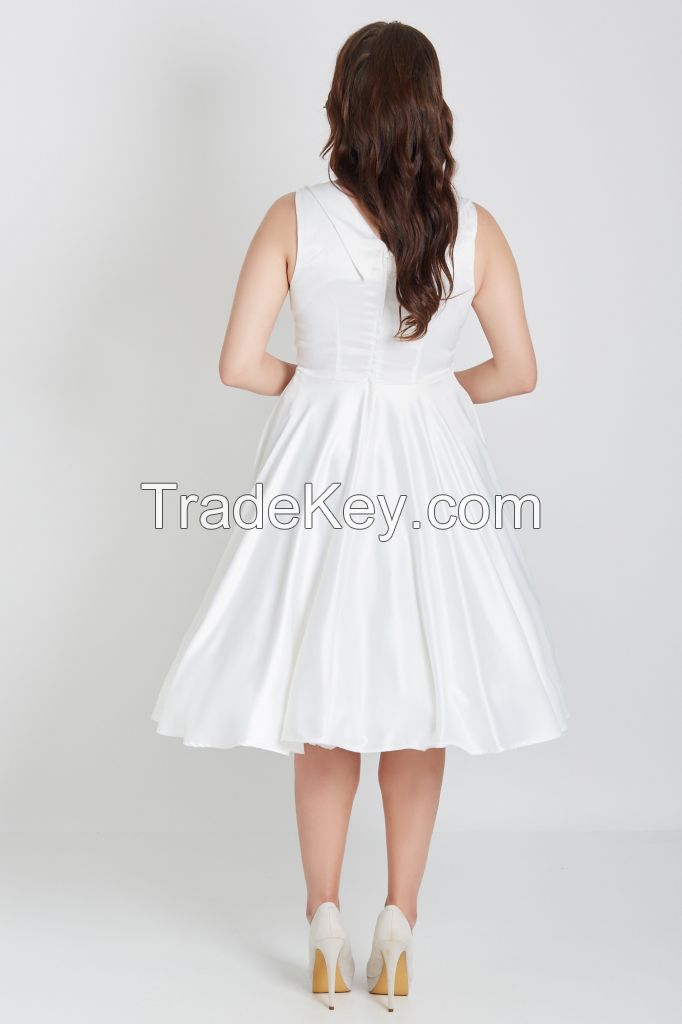 Women Ladies Wedding Dress White A line Plus Size