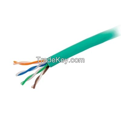 Cat5e Bulk Unshielded (UTP) Ethernet Network Cable Green PVC Jacket