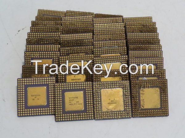 486/386(with Gold Square) Cpu For Scrap Gold Recovery