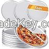 12 Pieces Pizza Pan Bulk Restaurant Aluminum Pizza Pan Set Round Pizza Pie Cake Plate Rust Free Pizza Pie Cake Tray for Oven Baking Home Kitchen Restaurant Easy Clean (18 Inch)