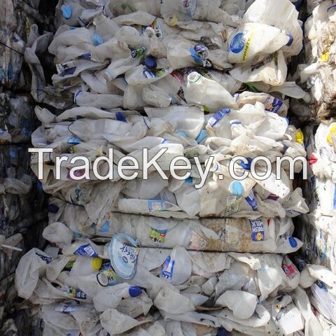 Factory Price HDPE PET Milk Bottle Scrap HDPE Plastics Blue Drum Scrap, HDPE Regrind Pet Bottle Scrap For Sle