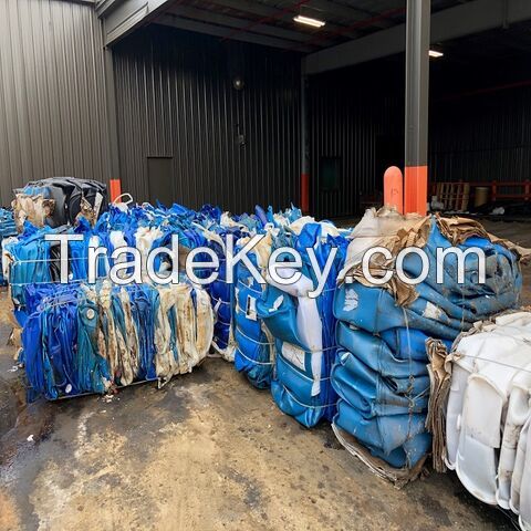 Scrap HDPE Blue Drum Bales, HDPE Blue Regrinds, Plastic Bales Drum HDPE Scrap For Sale 