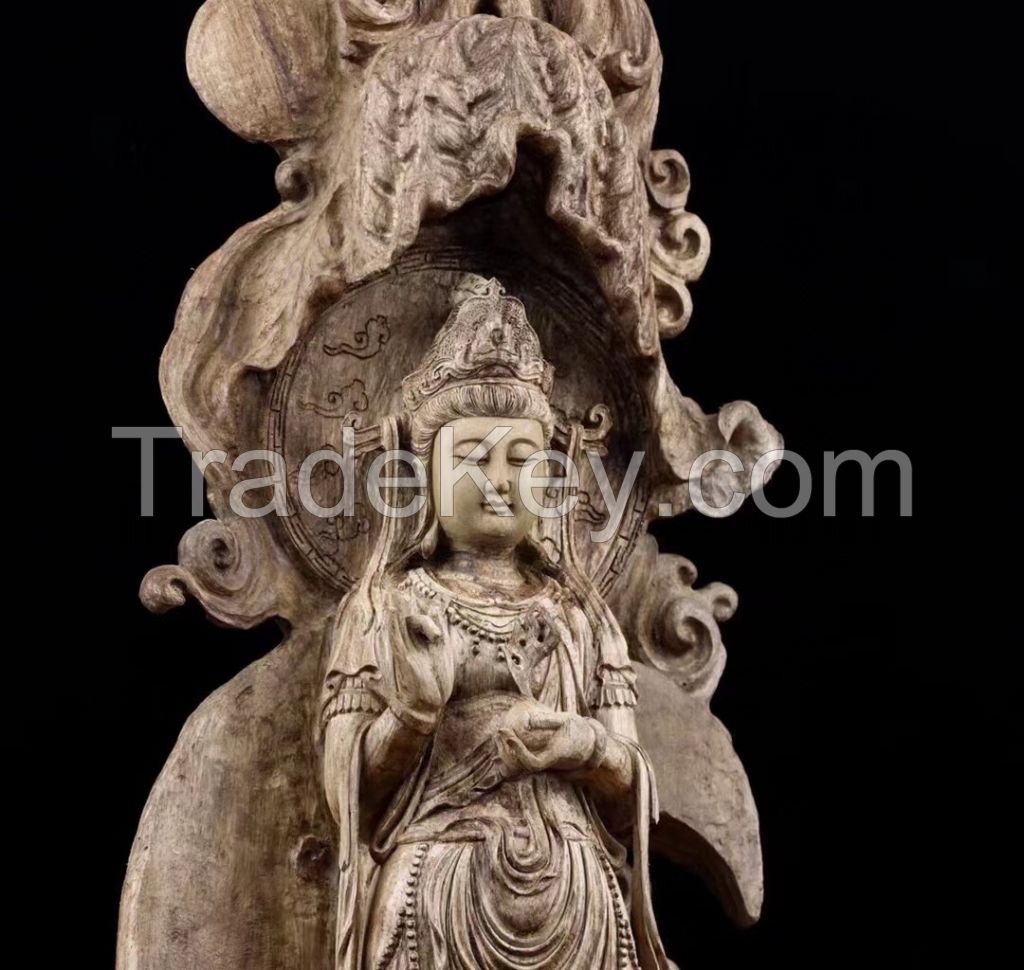 Bodhisattva Statue Moonlight Agarwood