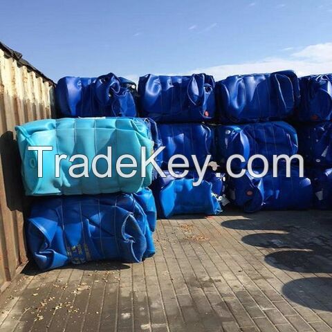 Low Price Recycled LLDPE/HDPE/LLDPE film tube bottle cap blue bucket bottle cable scrap plastic granules