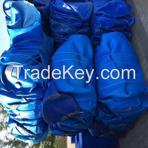 HDPE drums blue/HDPE blue drum scrap/HDPE scrap plastic