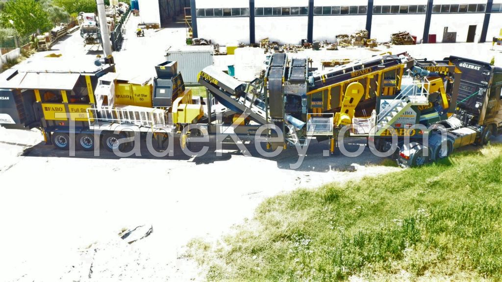 FABO Mobile Crushing, Screening, and Washing Plant FULLSTAR-60