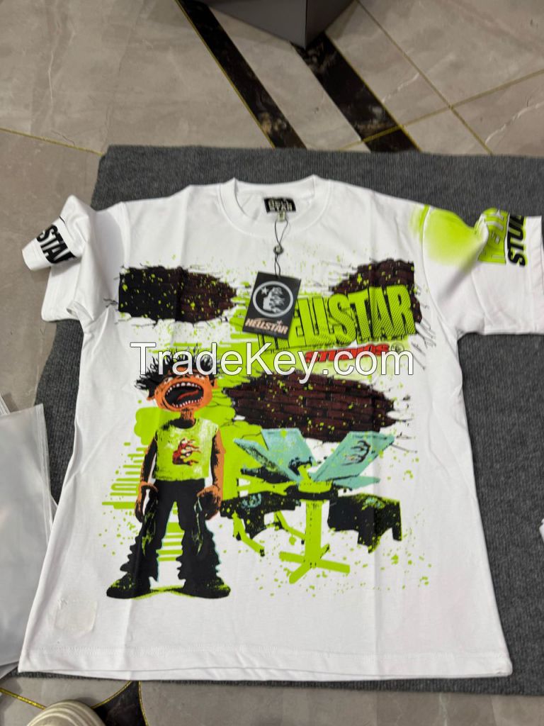 Wholesale New Luxury Designer white black T Shirt Men Classic Clothes Oversized Clothing