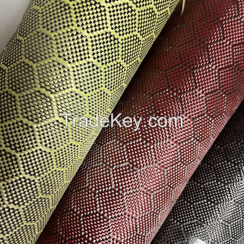 Colored Kevlar aramid fiber fabrics