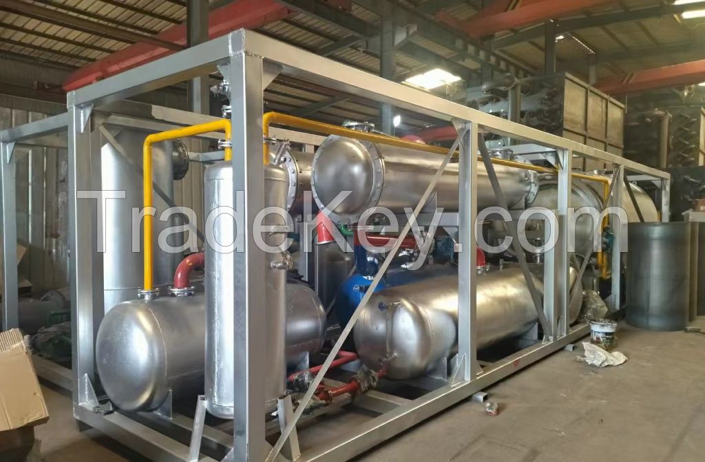 Mini Type Tyre  Pyrolysis to Oil Plant pilot model