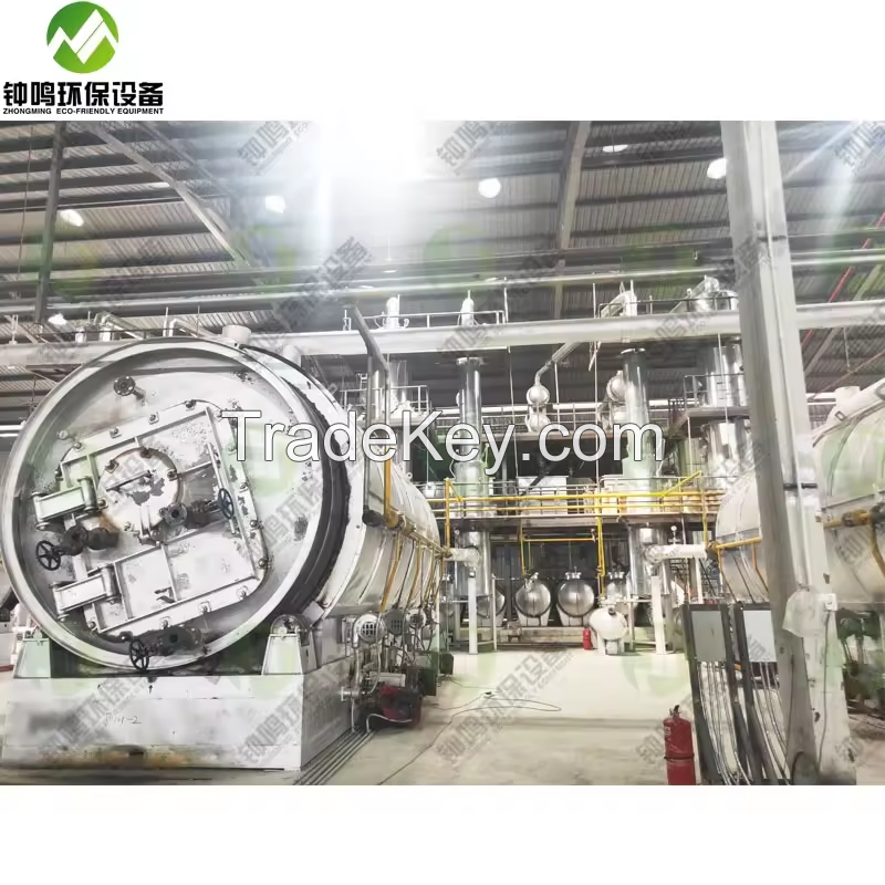 automatic waste engine oil distillation plant with high oil yield