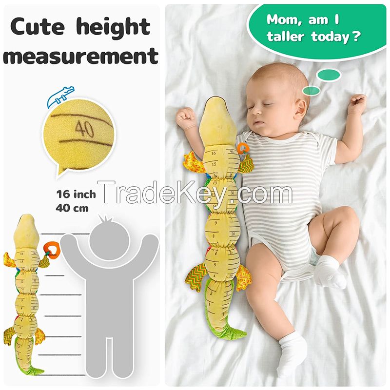 Explore Measure Product and The Triggers Baby‘s’Multi-Sensory Cognition with Alligator Plush Toy