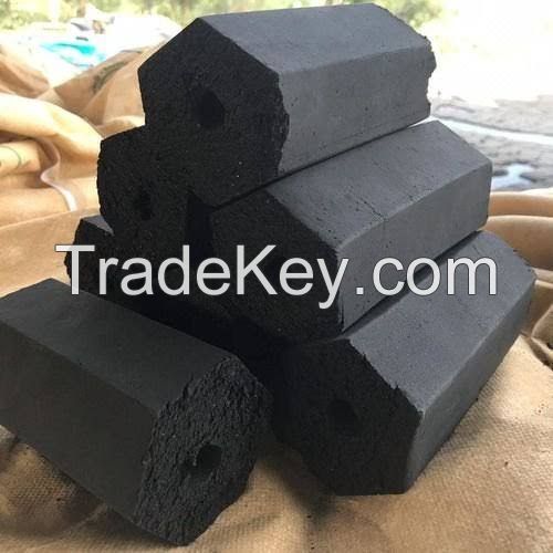 Coconut Shell Briquette Hexagonal Shape