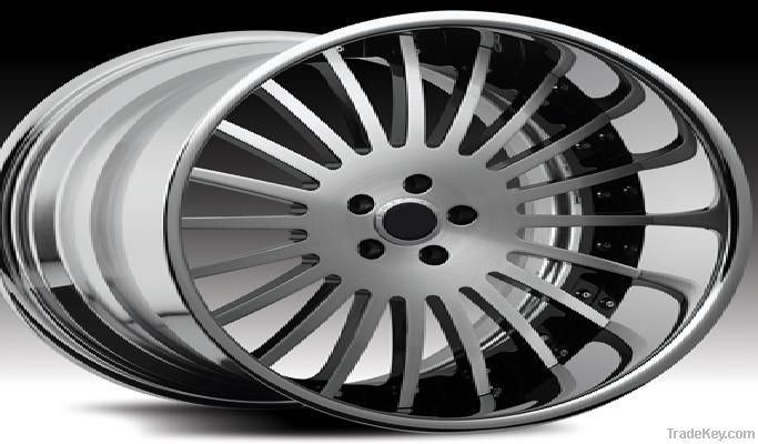 3-pc alloy wheels