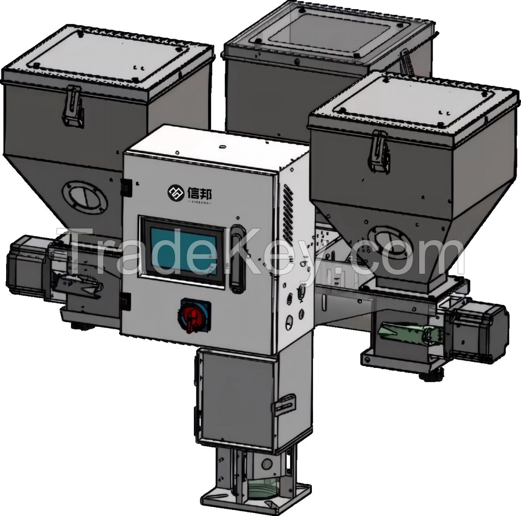 Masterbatch dosing unit volumetric color doser powder granules plastic gravimetric automatic dosing system