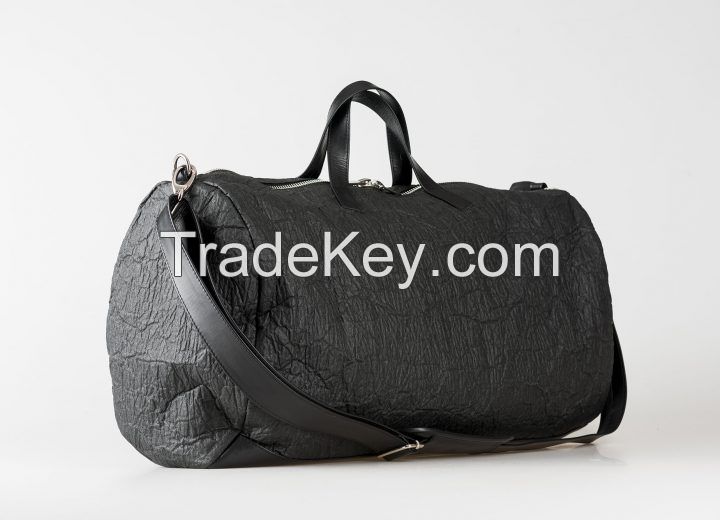 Pinatex leather duffle bag