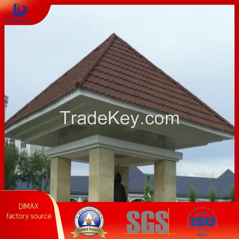 stone chips coated roof tile