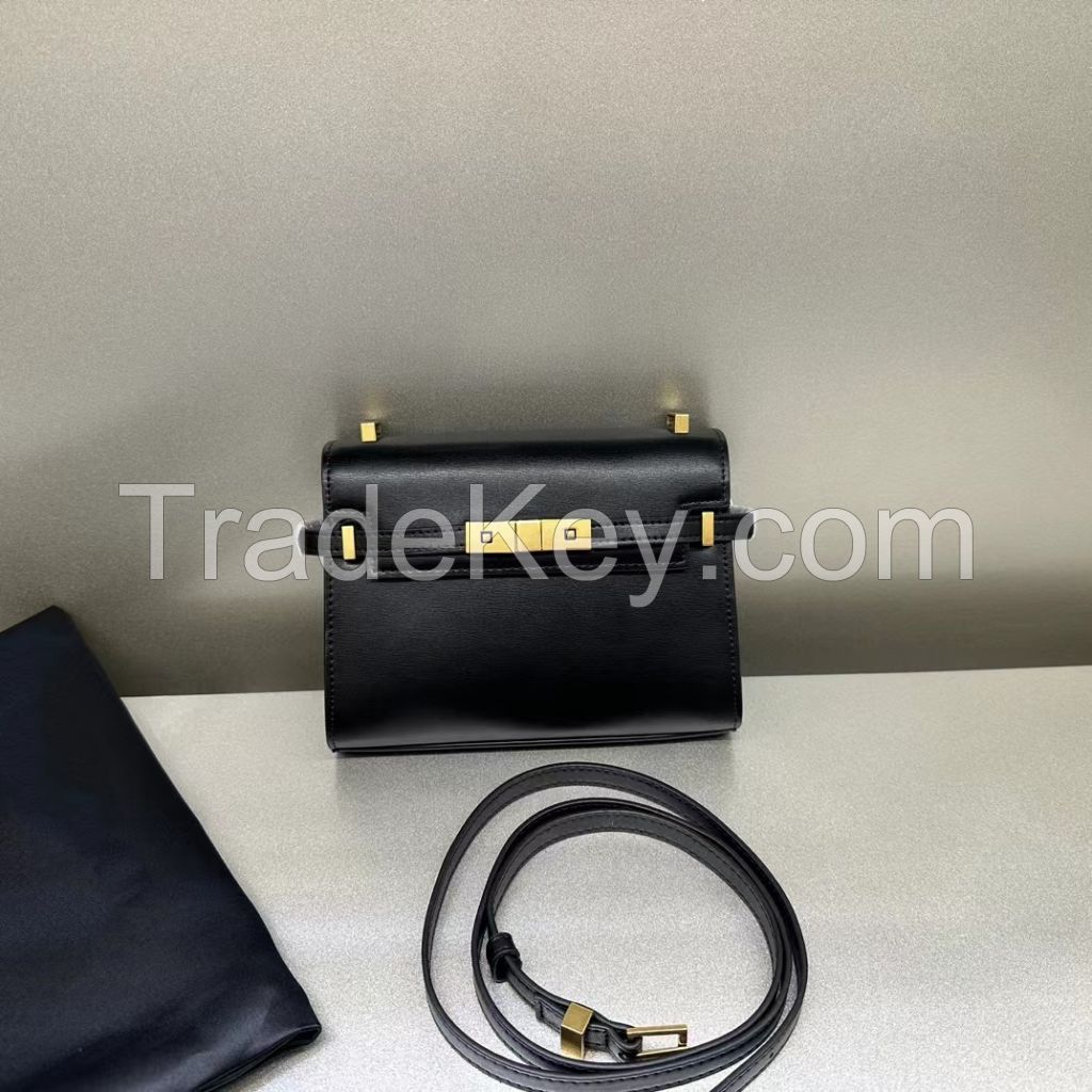 Spring/Summer 2024 niche genuine leather Hatton stick bag for women versatile and stylish handbag high-end casual crossbody bag  cowhide bag