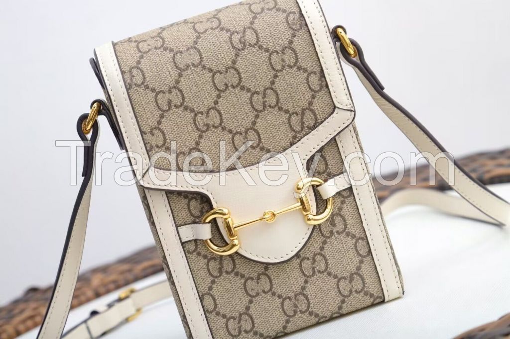 2024 New Women's Bag Crossbody Shoulder Bag Pillow Bag Mini Phone Bag Old Flower True Leather Bag Canvas Bag Handbag