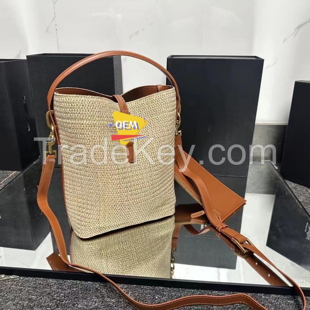 2024 New Large Capacity Women's Bag Water Bucket Bag Diagonal Straddle Women's Bag Fashion One Shoulder Women's Bag Supply