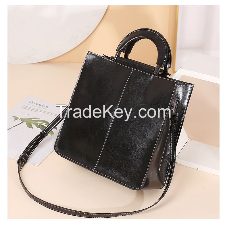 2024 Spring New Korean Edition Women's Bag Large Capacity Tote Bag Fashionable and Simple One Shoulder for Work and Commuting Inclined shoulder bag