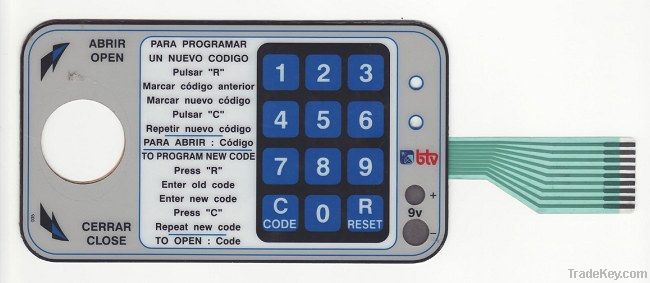 membrane switch, membrane keypad, membrane keyboard (ms101)