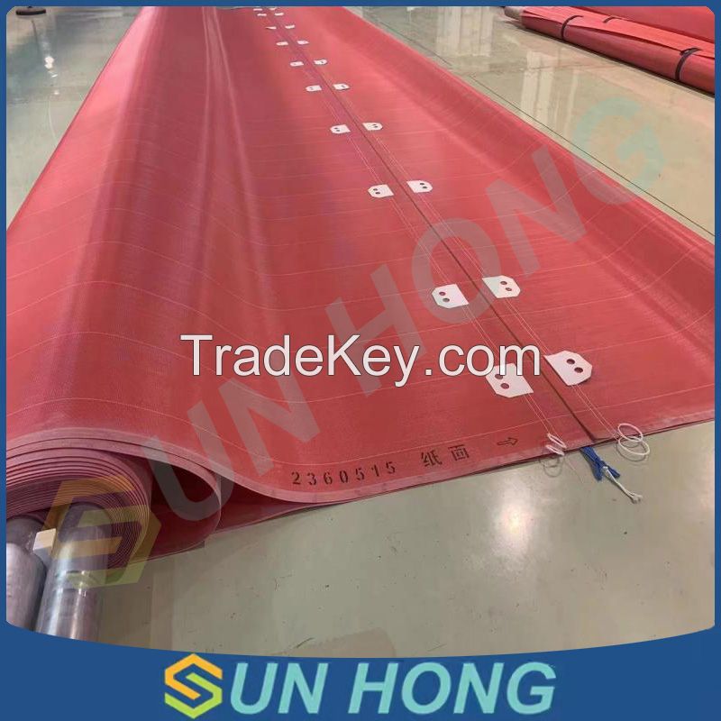 Polyester Spiral Flat Round Dryer Fabric Used for Paper Machine