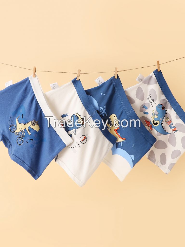 4 pcs Cartoon Cool panty Kids boy's Briefs Panties Underpants Children's cotton Underwear Kids boy boxers