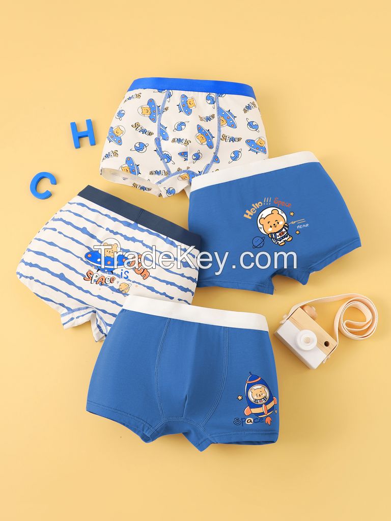 Children's cotton underwear factory OEM/ODM custom logo spot wholesale