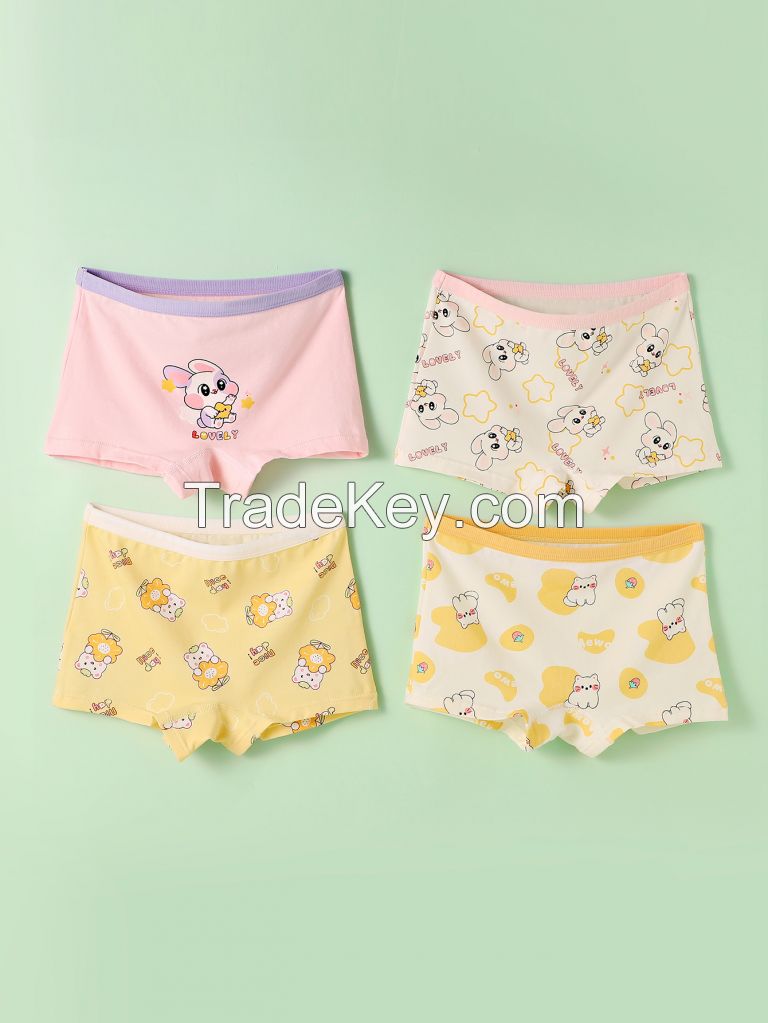 Children cartoon cotton panties toddler ropa interior girls underwear cute kids boxer briefs Boy Boxers