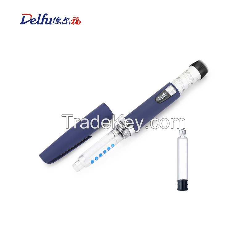 Diabetes Written Test 0-0.6ml Injection Insulin Pen Reusable for 3ml  cartridge