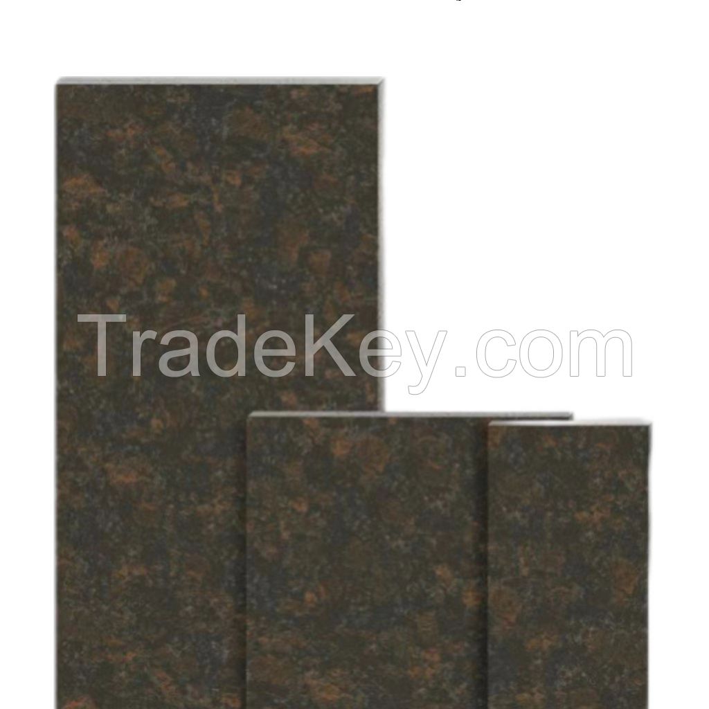 Non slip Tan brown paving floor tiles for house exterior outdoor imitation granite